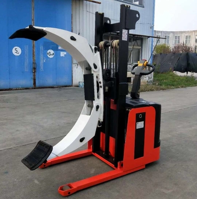 Design 1102lb 2204lb 3306lb Full Electric Roll Stacker With Leg Paper Drum Stacker For Roll Handling