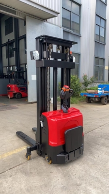 Container Electric Forklift Stacker 1.5 Ton Light Weight Full Electric Pallet Stacker
