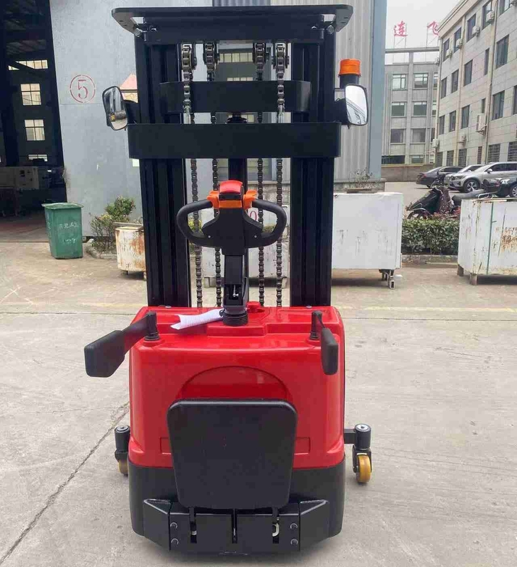 Container Electric Forklift Stacker 1.5 Ton Light Weight Full Electric Pallet Stacker