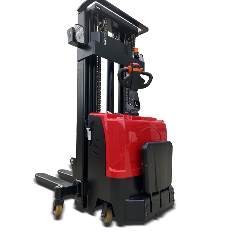 Container Electric Forklift Stacker 1.5 Ton Light Weight Full Electric Pallet Stacker