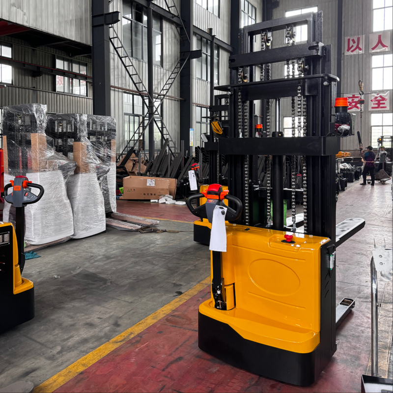 1500kg Electric Walkie Stacker Forklift with 3m Lifting Height