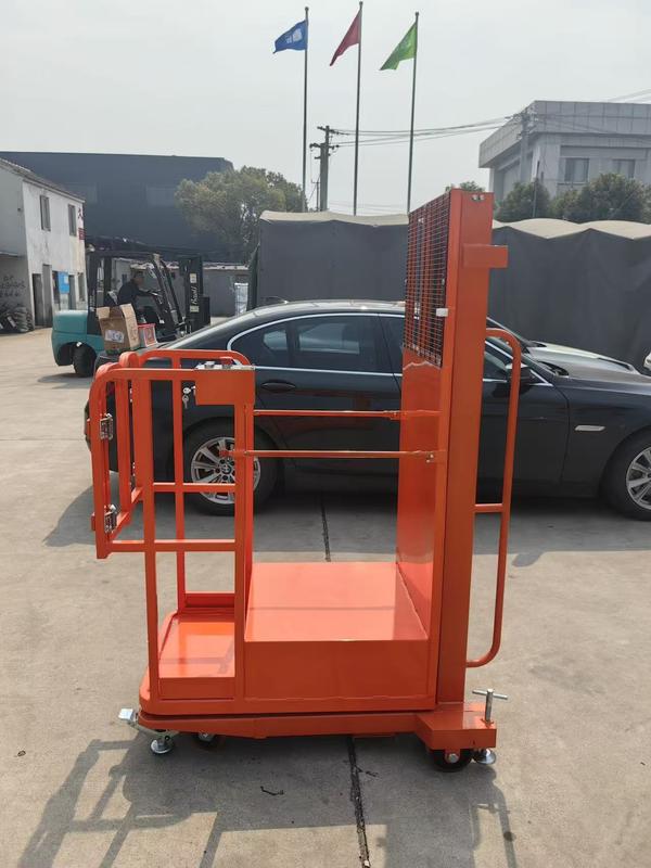 CE Approved 300kg 0.3ton Powered Semi-Electric Aerial Order Picker Stock Automatic Handling Retail Printing Shops Hotels