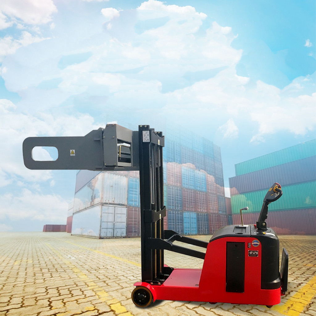 500kg Load Capacity Electric Clamp Stacker 2500mm Height With Bale Clamp