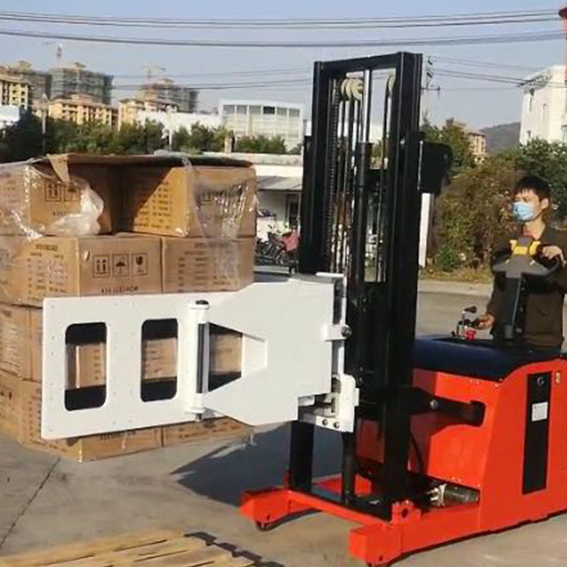500kg Load Capacity Electric Clamp Stacker 2500mm Height With Bale Clamp