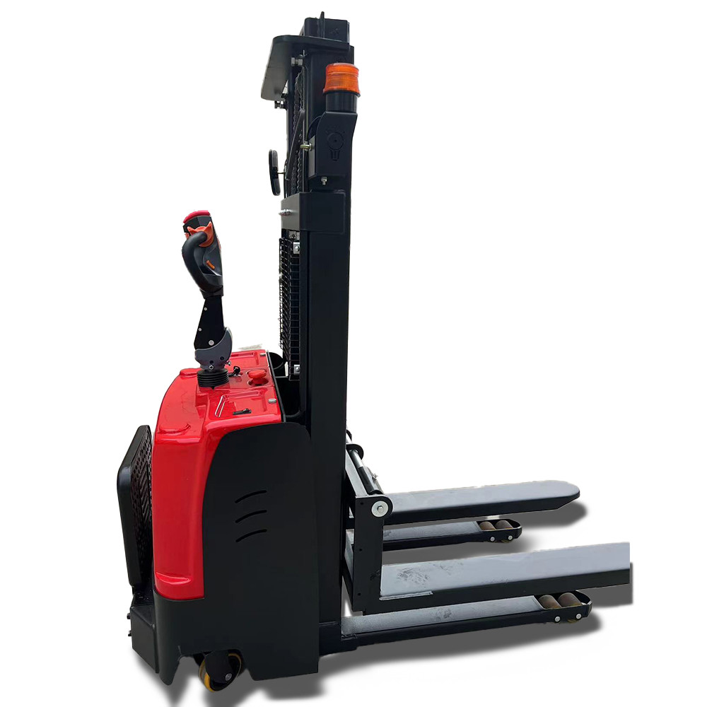 Container Electric Forklift Stacker 1.5 Ton Light Weight Full Electric Pallet Stacker