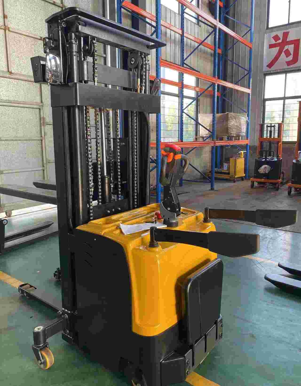 2000kg 1500mm 24V/210Ah Full Electric Stacker with CE certificate for Cold storage and food industry use