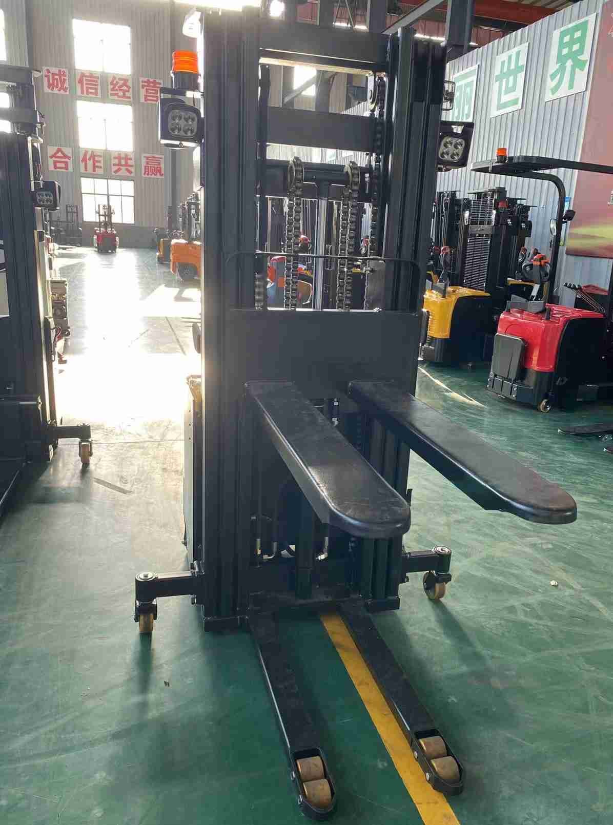 2000kg 1500mm 24V/210Ah Full Electric Stacker with CE certificate for Cold storage and food industry use